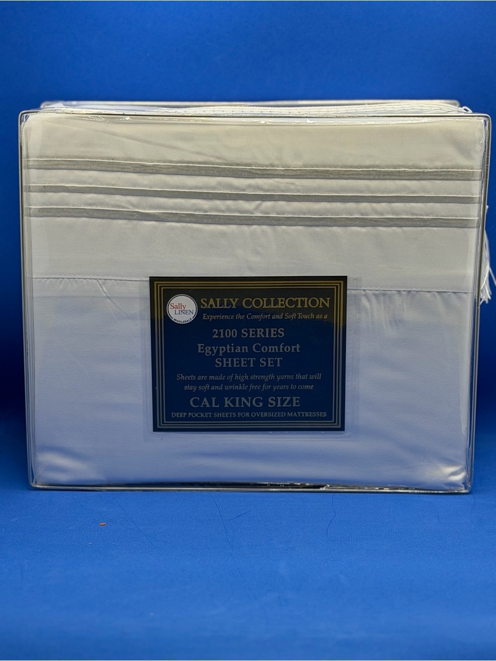 White Egyptian Comfort Cal King Sheet Set 4PCS California King